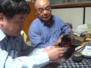 澤乃泉を酌み交わす たかまったにて